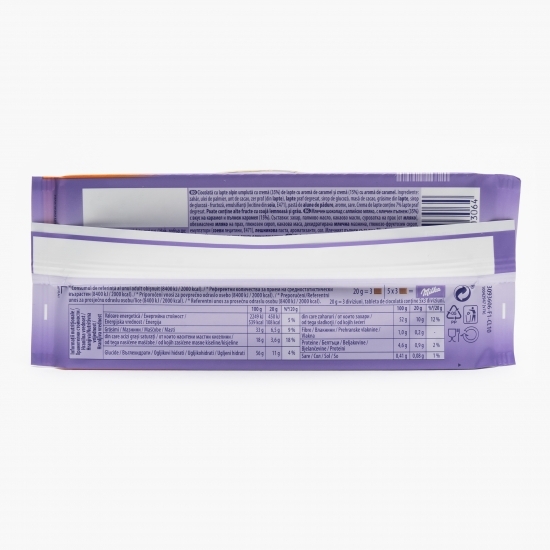 Ciocolată umplută cu cremă caramel 100g