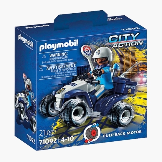 Set figurine - vehicul de poliție, 3+ ani