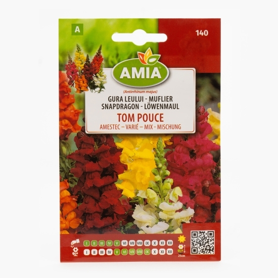 Semințe de gura leului, amestec de culori 0.5g