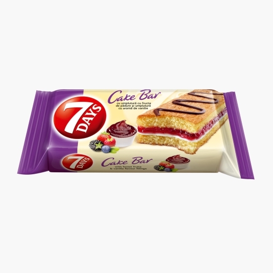 Cake Bar prăjitură cu umplutură de fructe de pădure și vanilie 32g