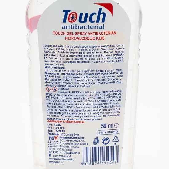 Spray mâini antibacterian Kids 59ml