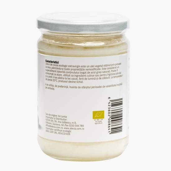 Ulei de cocos ecologic extravirgin 0.5l