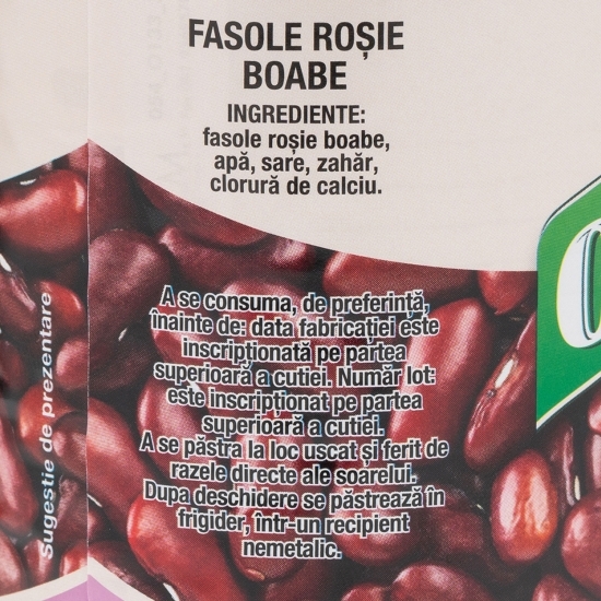 Fasole roșie boabe 400g