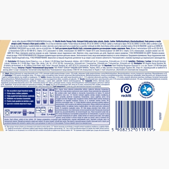 Detergent de rufe lichid Fruity, 30 spălări, 1.8l