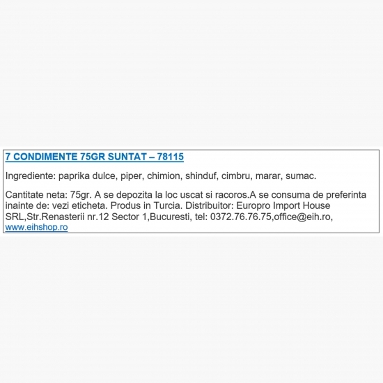 7 Condimente 75g