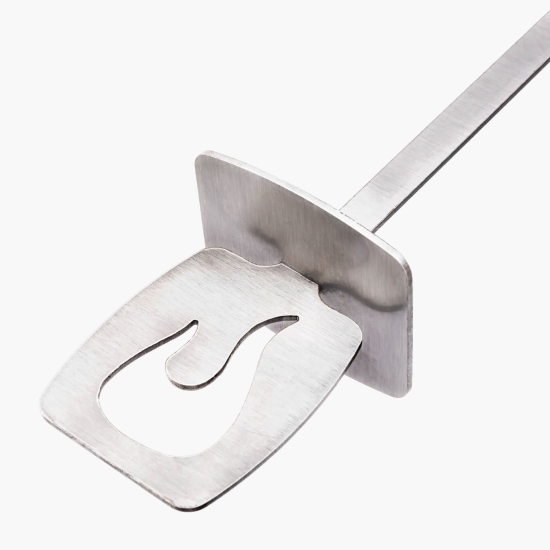 Set 4 țepușe metalice pentru gătit kebab și frigărui la grătar