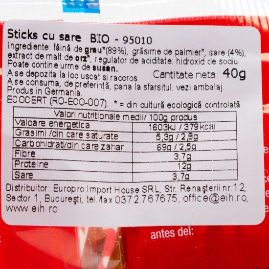 Ministicks cu sare eco 40g
