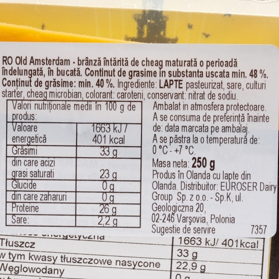 Brânză Gouda maturată îndelungat 250g
