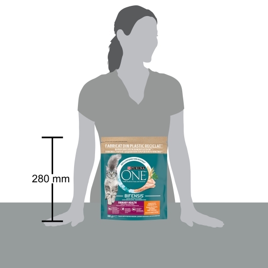 Hrană uscată pentru pisici adult, 800g, One Urinary Care, pui