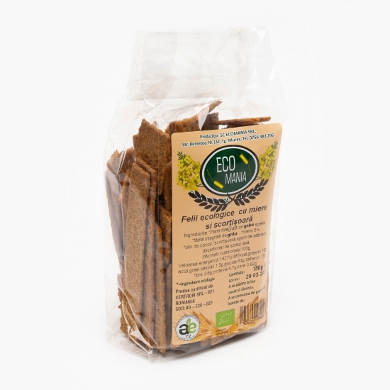 Felii ecologice cu miere și scorțișoară 150g