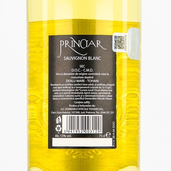 Vin alb sec Sauvignon Blanc, 13%, 0.75l 