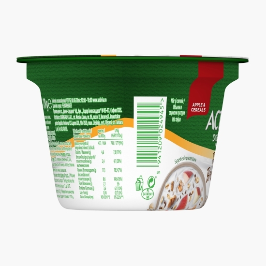 Iaurt Mic Dejun cu fibre, măr și cereale 170g