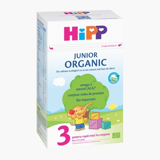 Formulă de lapte praf eco Junior 3, +12 luni, 500g
