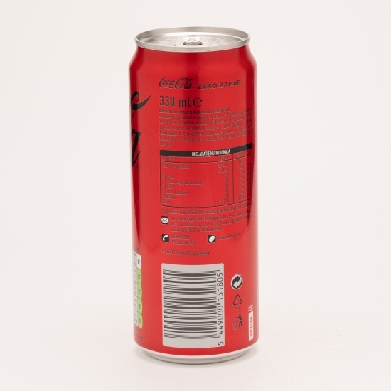 Băutură carbogazoasă zero zahăr doză 0.33l