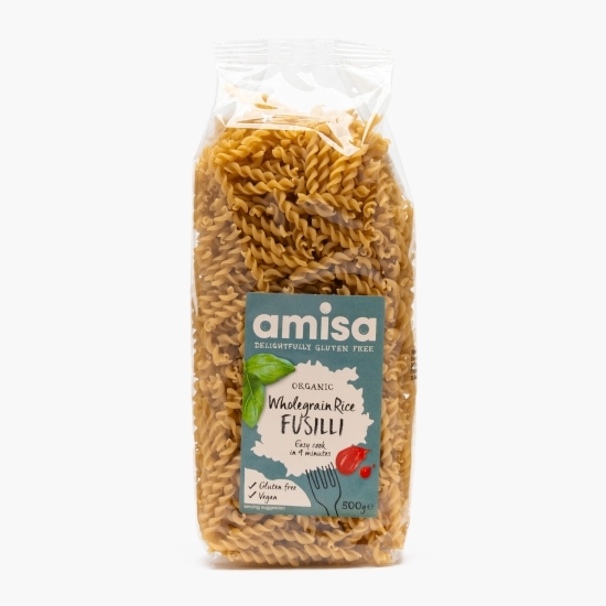 Paste eco fusilli din orez integral, fără gluten 500g