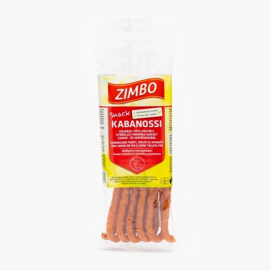 Cârnăciori uscați și afumați, porc și pui 90g