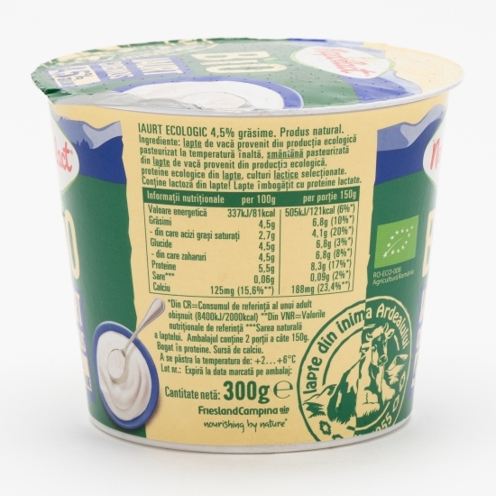 Iaurt cremos eco 4.5% grăsime 300g