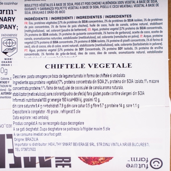 Chiftele vegetale 250g