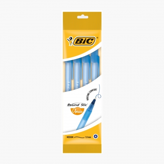 Set 4 pixuri cu pastă albastră Round Stic 