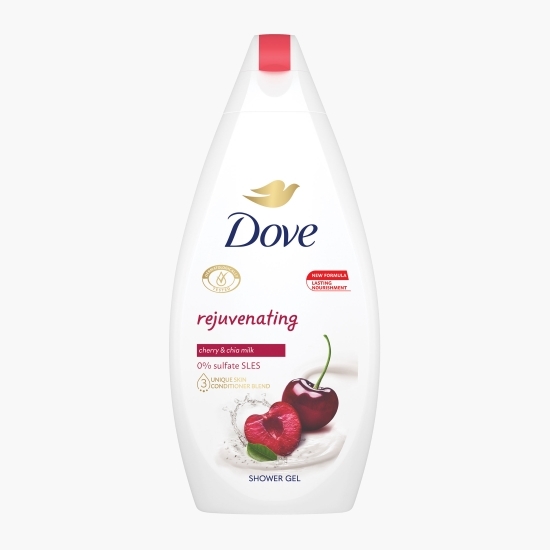 Gel de duș Rejuvenating cu extract de cireșe și chia 450ml