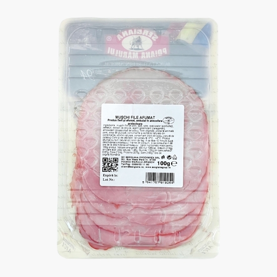 Mușchi file afumat, feliat 100g