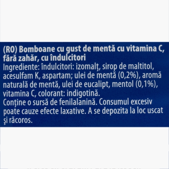 Bomboane fără zahăr cu mentă și vitamina C Extra Stark, 60g