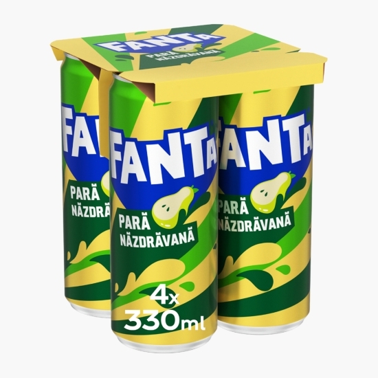 Băutură carbogazoasă cu aromă de pere doză, 4x0.33l