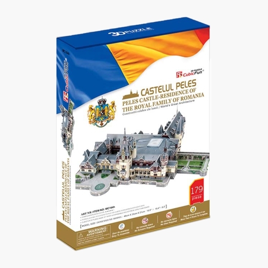 Puzzle 3D Castelul Peleș, 179 piese