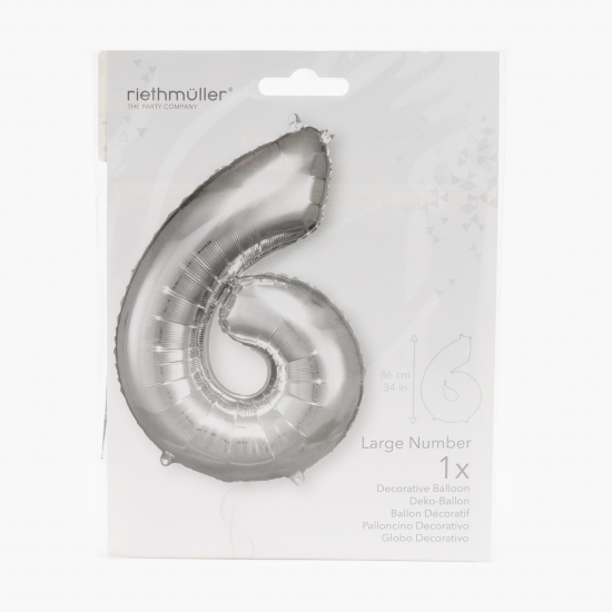 Balon folie cifra 6, 86 cm