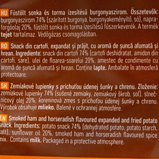 Snack cu șuncă afumată și hrean 100g