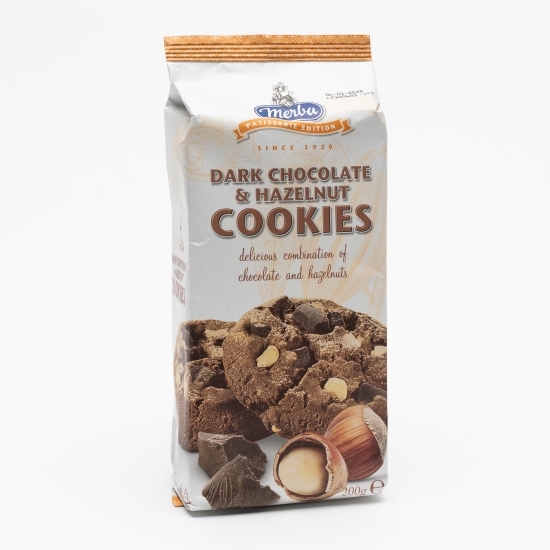 Biscuiți cu ciocolată neagră și alune de pădure 200g