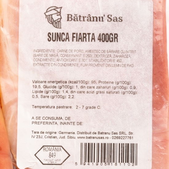 Șuncă fiartă 400g