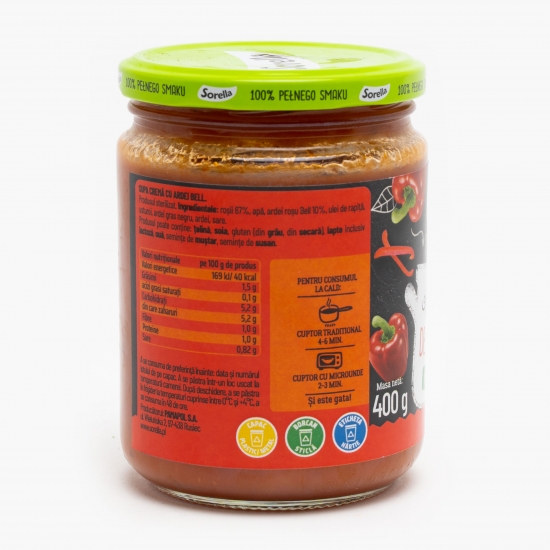 Supă cremă de ardei roșu 400g