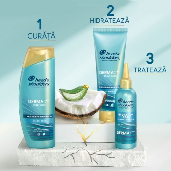 Tratament anti-mătreață pentru scalp Derma X Pro, cu acid hialuronic, 145ml