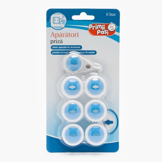 Apărători priză 6 buc + 1 buc cheie
