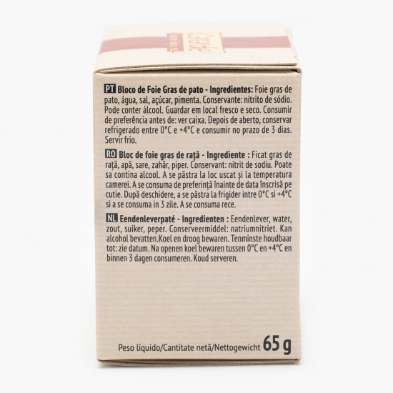 Bloc de foie gras de rață 65g
