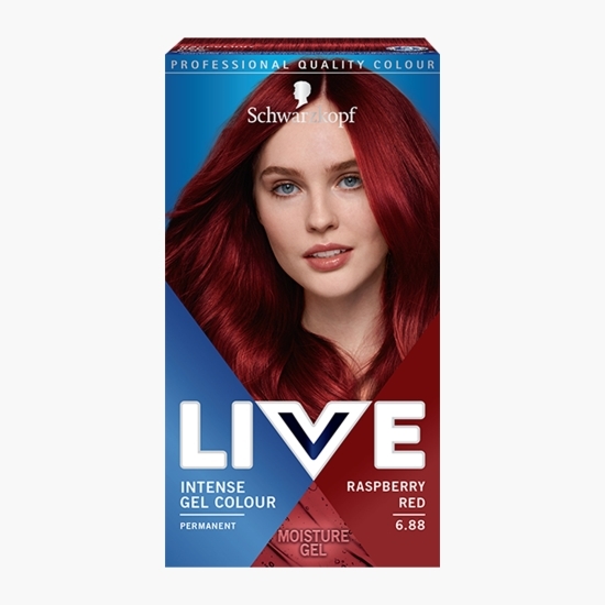 Vopsea de păr permanentă sub formă de gel 6.88 Raspberry red 142.5ml