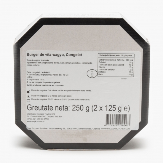 Burger de vită wagyu 2x125g