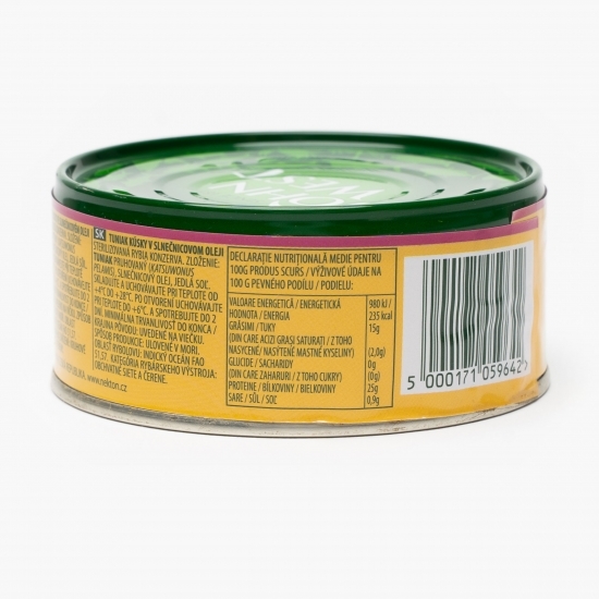 Ton bucăți în ulei vegetal 154g