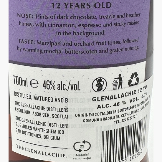 Whisky Single Malt 12 YO, 46%, 700ml