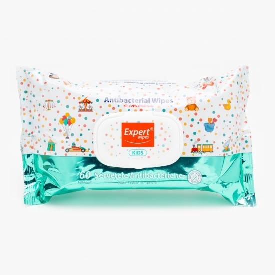 Șervețele umede antibacteriene Kids 60 buc