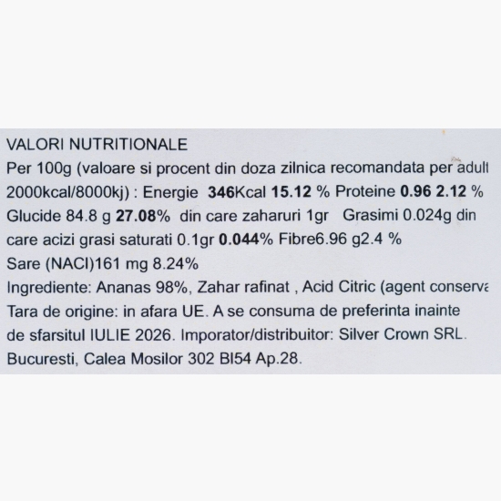 Ananas deshidratat 100g