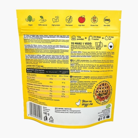 Înlocuitor vegan pentru ouă - omletă, copt și gătit 180g