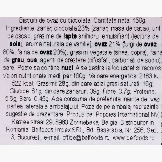 Biscuiți de ovăz cu ciocolată 150g