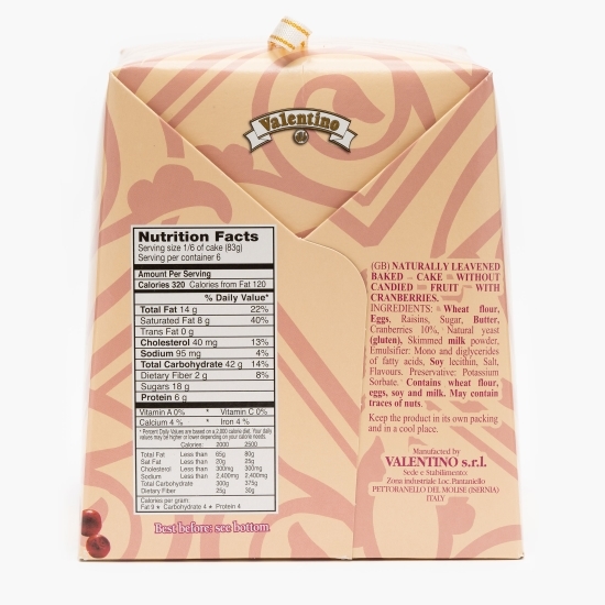 Panettone cu stafide și merișoare 500g