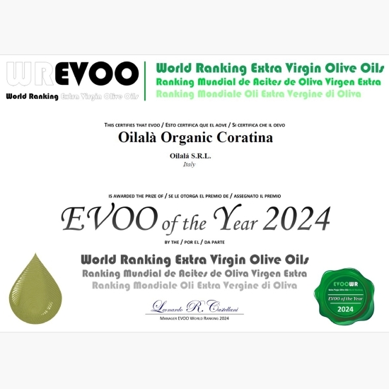 Ulei extravirgin de măsline 100% Coratina, Liquid Luxury Style, 0.5l