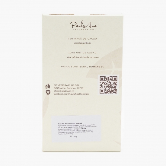 Ciocolată 71% cu coacăze 120g