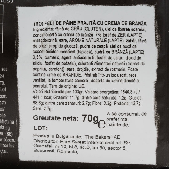 Bruschete Krambals cu cremă de brânză 70g
