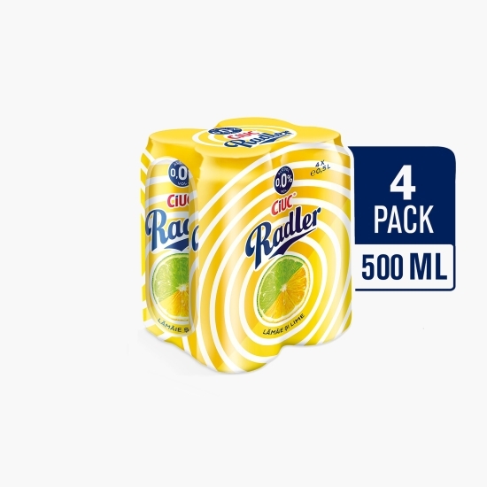 Bere cu gust de lămâie și lime cu 0% alc. doză 4x0.5l