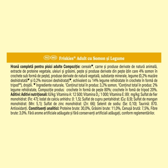 Hrană uscată pentru pisici adulte, 1.5kg, cu somon și legume 